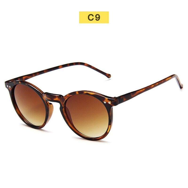 C9Elbru gafas de sol mujer Oval Shape Sun Glasses Colorful Reflective Sunglasses Women Vintage Mirror Shades UV400 Brand Designer