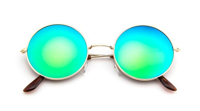 GreenGothic Steampunk Sunglasses Men Metal Round Shades Male Clear Sun Glasses For Women Hip Hop Steam Punk