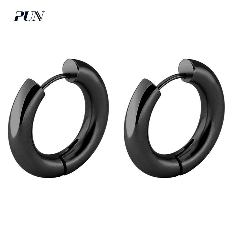 earrings for men magnetic piercing charms circle round  stainless steel earrings titanium hoops punk