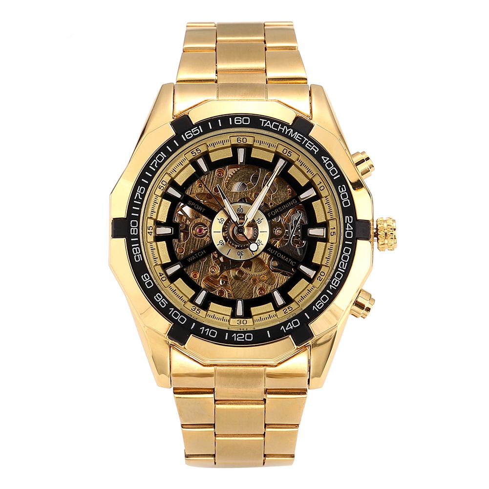 Yfashion Men Forsining Fashion Casual Fully Automatic Mechanical Watch