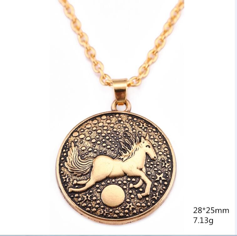 EUEAVAN 15pcs Vintage Cute Animal Series Necklace Hedgehog Horse Fox Weasel Pendant Metal Jewelry Gift For Women Men Kids