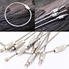 Durable Stainless Steel Screw Locking Wire Keychain Rope Key Holder Organizer