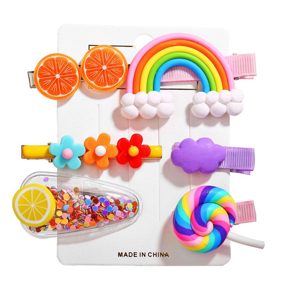 Yfashion 6 Pcs/Set Hair Clip Ins Style BB Hair Clip Cute ldren s Clip Baby Hair Accessories