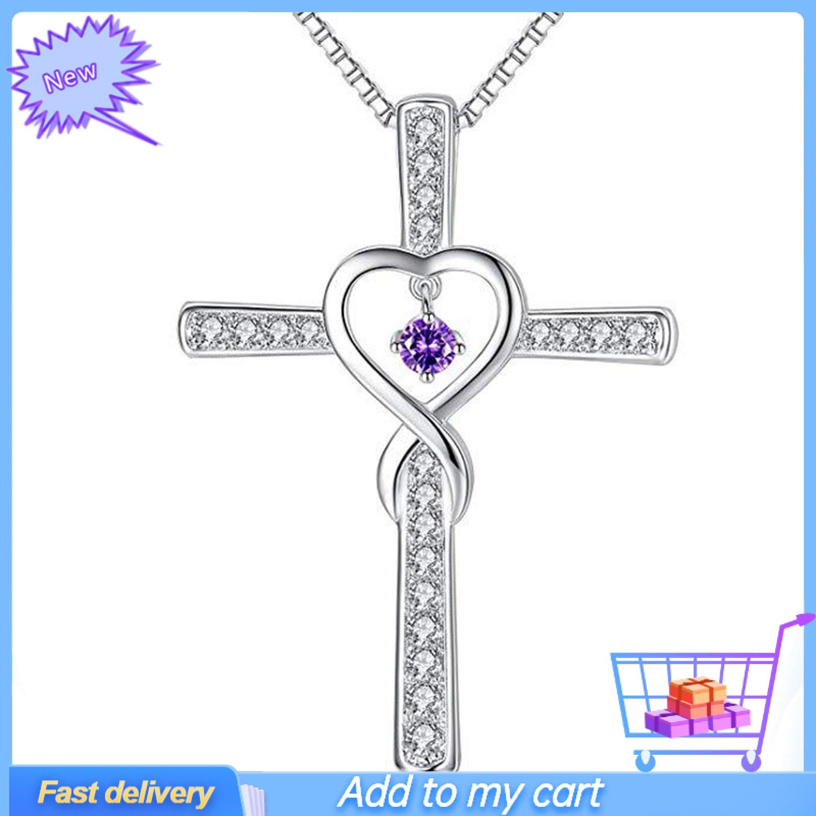 Casual Pendant Necklace Cross Design Comfortable to Wear Ornaments Unisex Handsome Necklace for Vacation