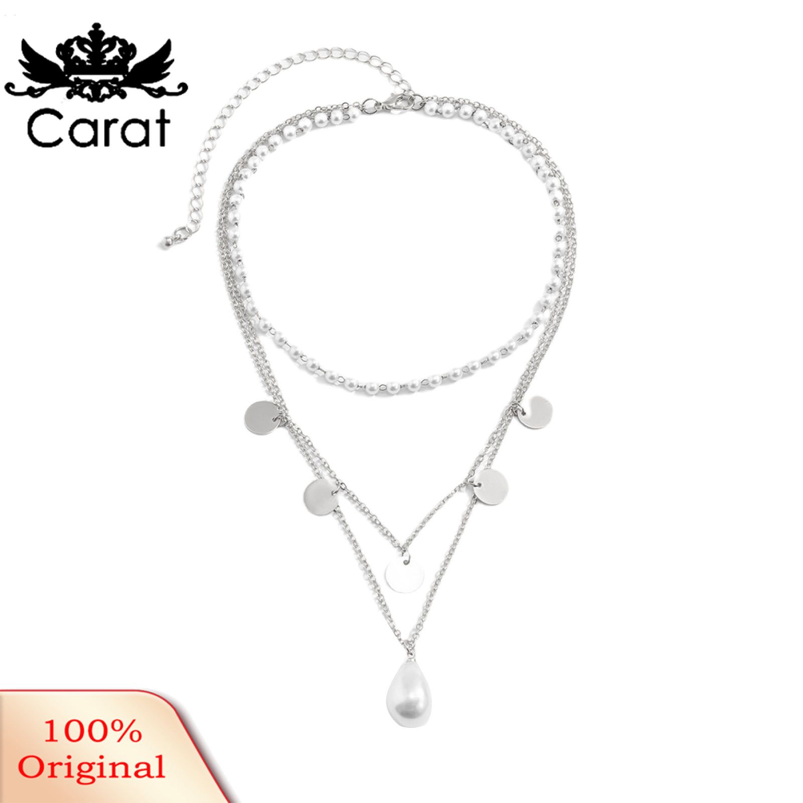 Baroque Neckle Chain Faux Pearl Clavicle Chain Neckle Retro