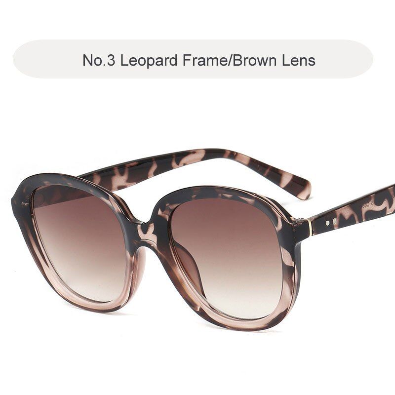 C3 Leopard-BrownMOLAUNA Luxury Round Women Sunglasses Brand Designer Gradient Sun Glasses For Women Big Frame Fashion Glasses Oculos De Sol 2019