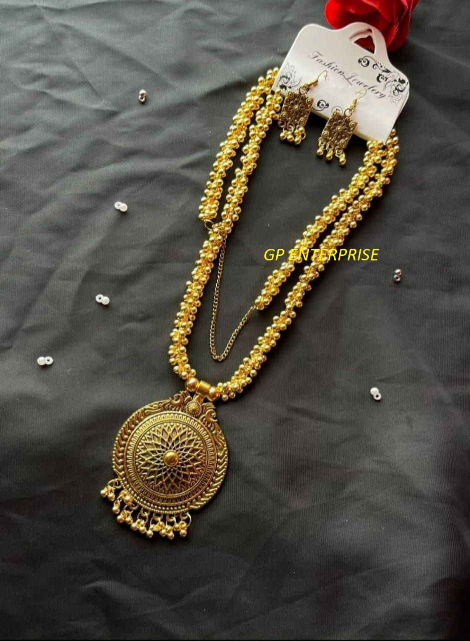New Fashionable Oxidized German Metal Necklace