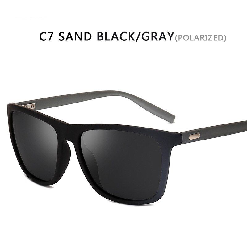 c7polarizedSunglasses Men Polarized Oversized Mirror Driving Sun Glasses Men Women Brand Designer Retro Vintage Driver Goggles UV400