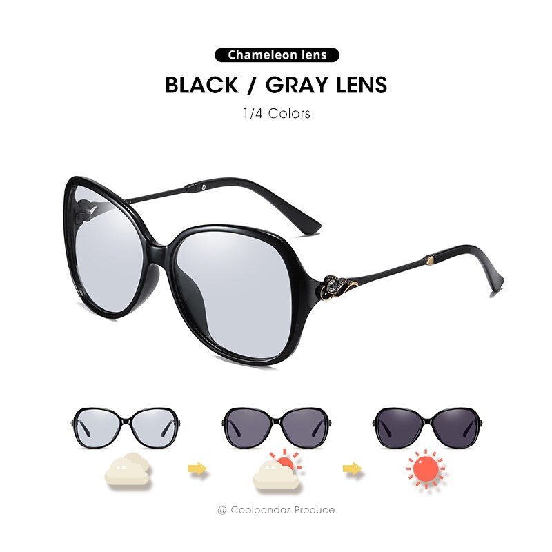 FSHWH0025AA00TTLIFE Sunglasses Women Polarized Chameleon Glasses Driving Tinted Goggle Anti-glare Sun Glasses lunette soleil femme