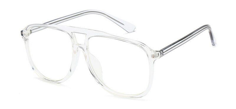 Transparent ClearSHAUNA INS Popular Candy Colors Women Square Sunglasses Fashion Blue Green Yellow Glasses Frame Men