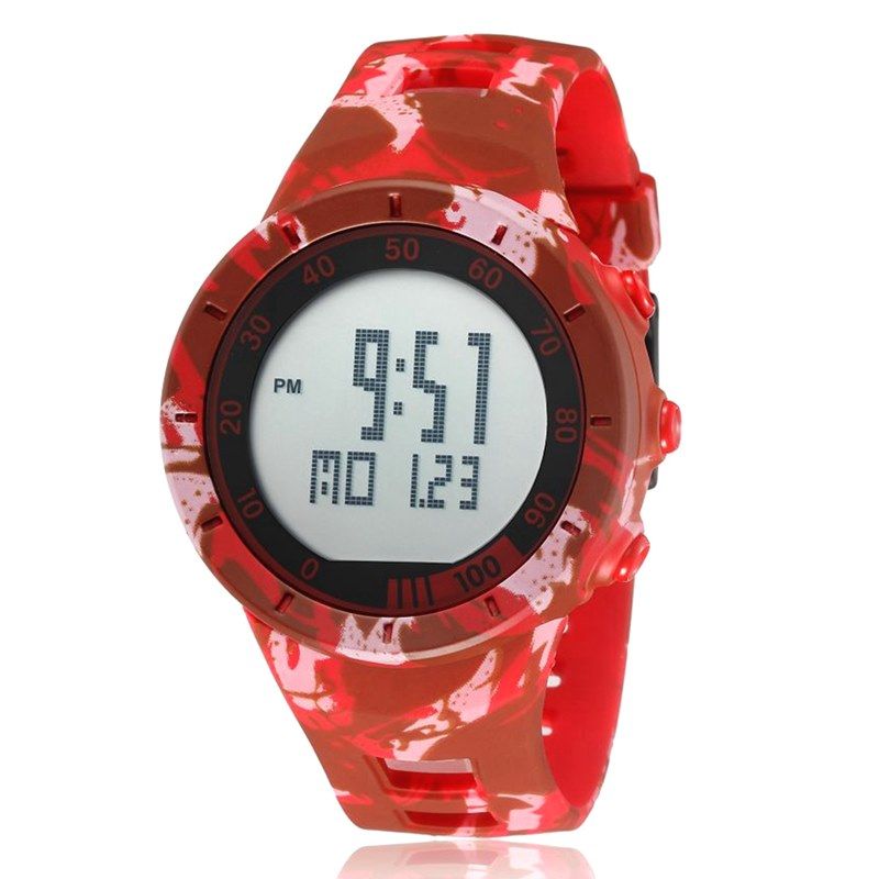 2020 OHSEN Brand Red Fashion Digital Sport Women Ladies Watch Silicone Strap Alarm Date Casual Waterproof Wristwatch reloj mujer
