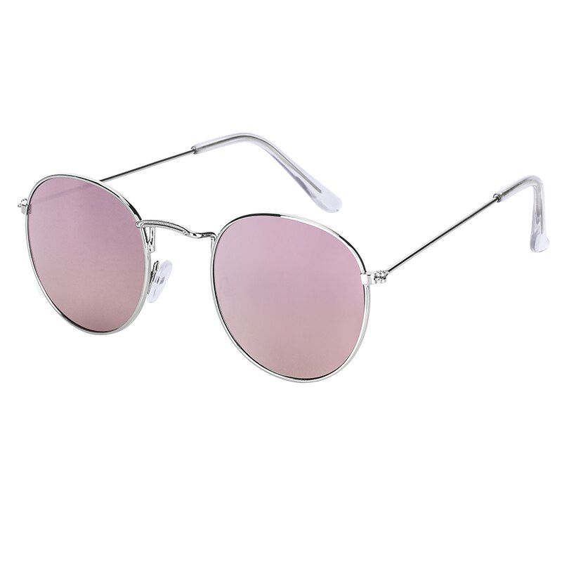 C8JZU Vintage Oval Sunglasses Women Retro Mirror Lens Eyewear Round Brand Sun Glasses For Female Ladies Women sunglasses Oculos