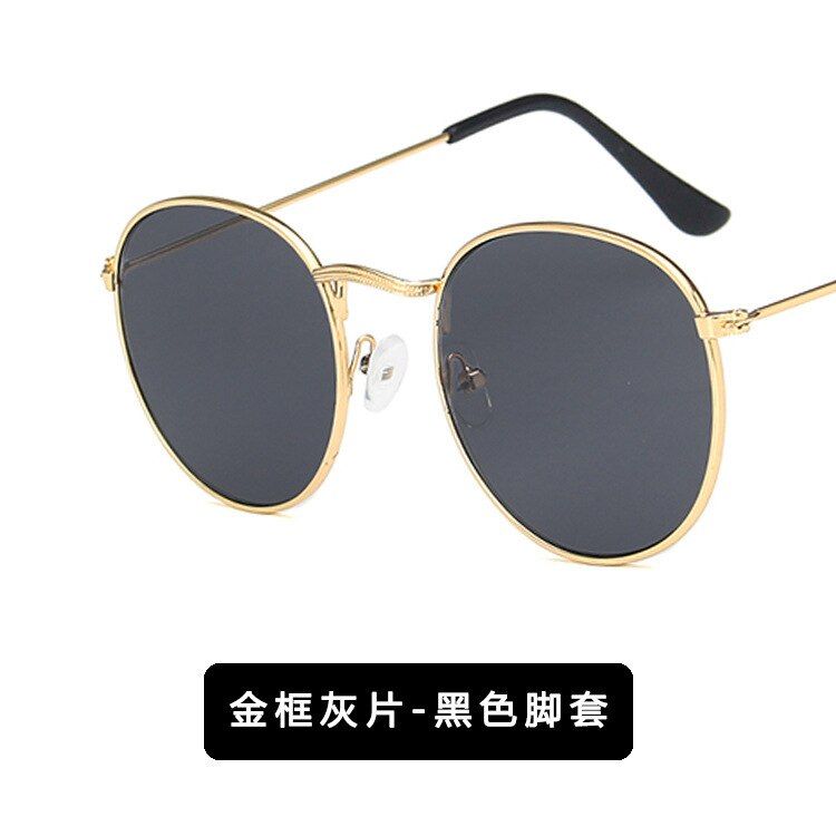 C6GIAUSA Fashion Brand Designer Classic Small Frame Round Sunglasses Women/Men Alloy Mirror Sun Glasses Vintage UV400