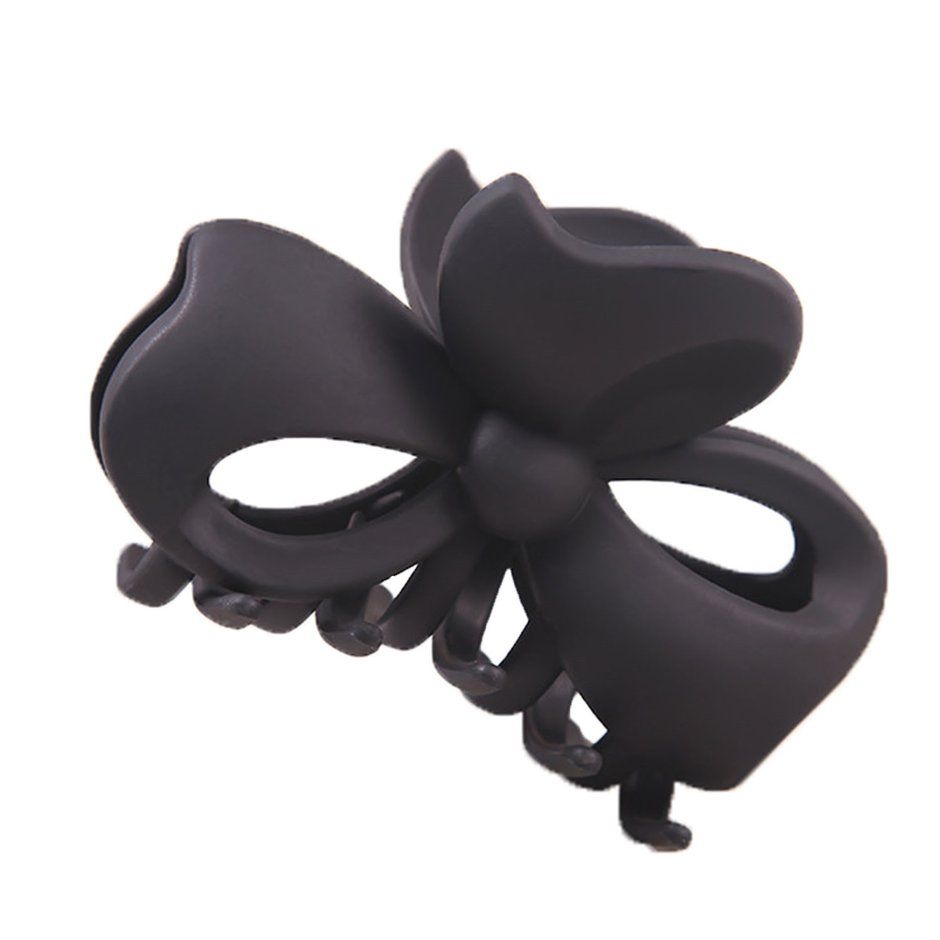 Korean version Large bow tie catch bow hairpin hair clip ponytail clip flower matte hairpin bath tray clip for women