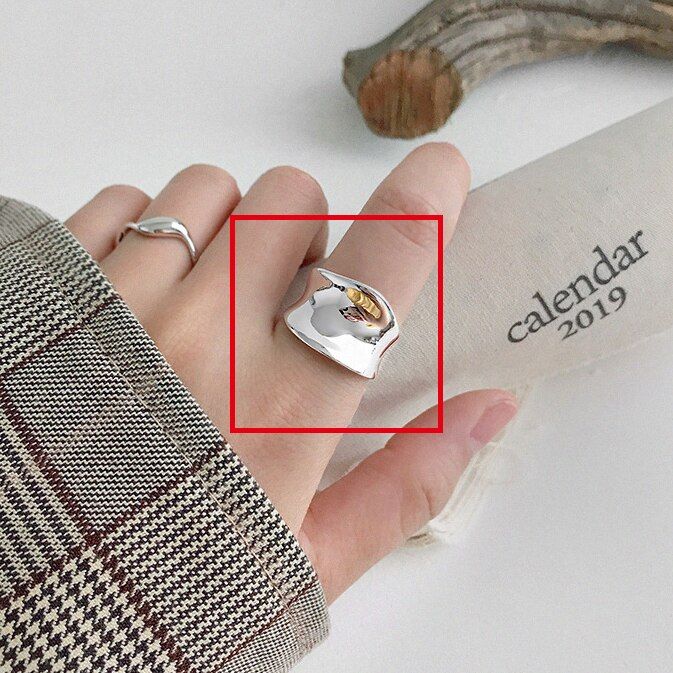 Japan and Korea Finger Rings For Women And Men Gold And Silver Color Vintage Round Ring Opening Adjustable Rings Jewelry