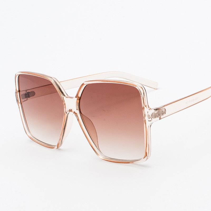 Oversized Sunglasses Women 2021 Retro Big Frame Square Sun glasses Vintage okulary lunette soleil femme UV400 oculos Eyewear