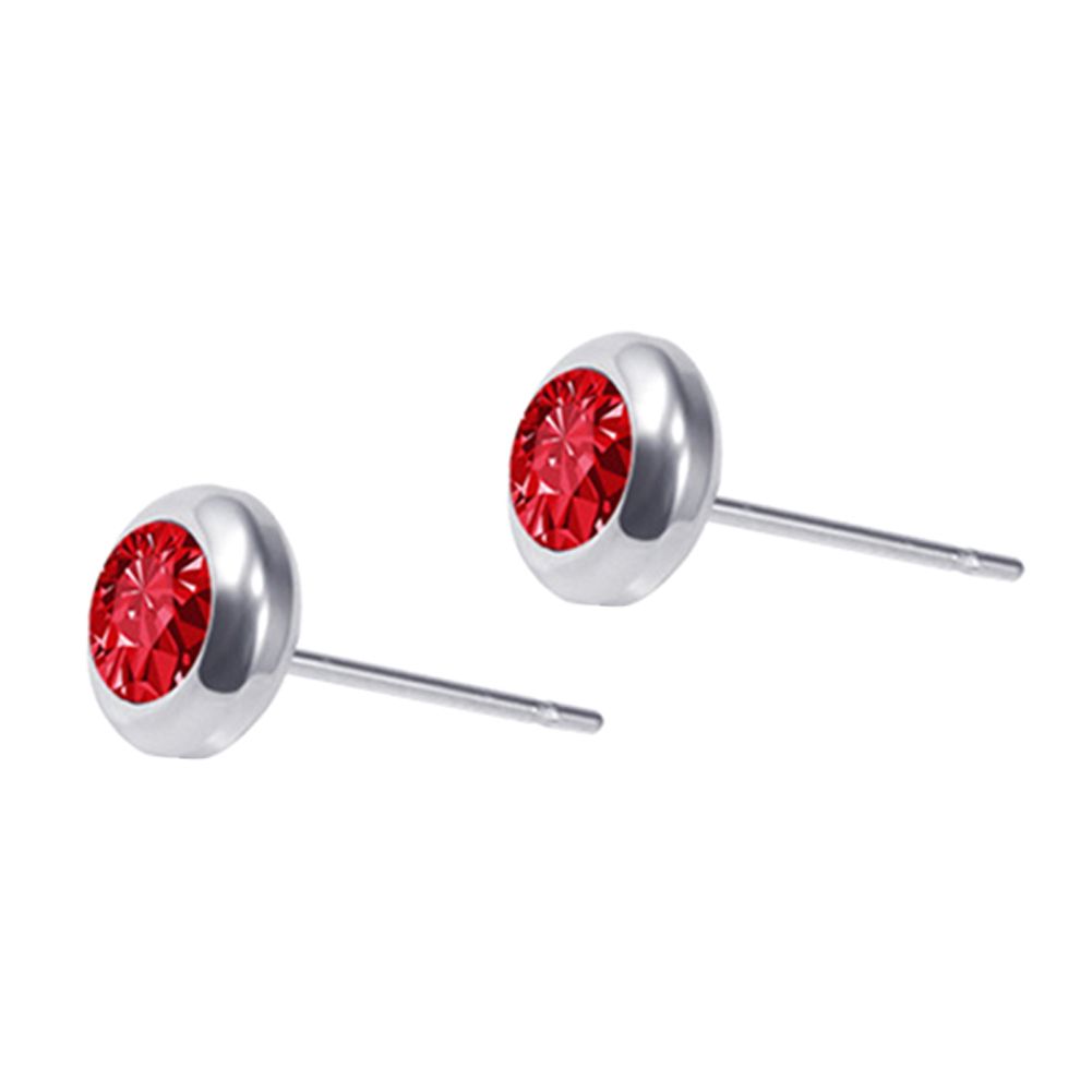 Uni  Rhinestone Stainless Steel Ear Stud Earrings Helix Piercing Jewelry Gift
