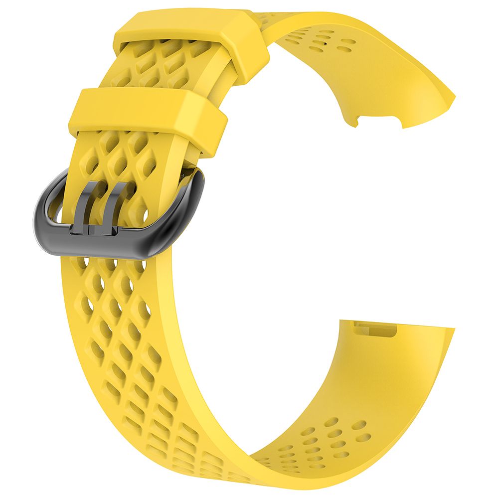 Replacement Silicone Breathable Watch Band Wrist Strap for Fitbit Charge 3
