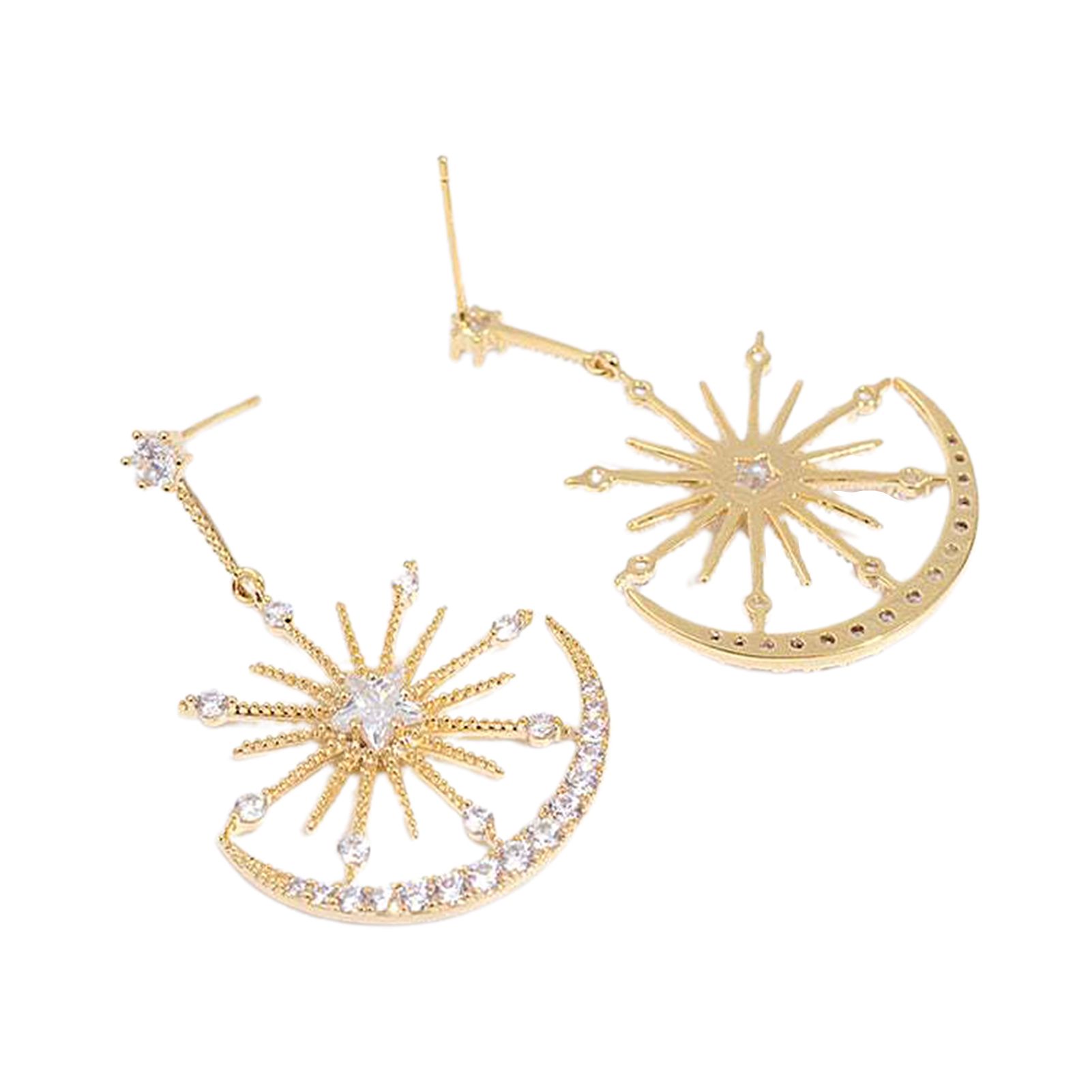 Drop Earrings Moon Star Tament Korean Style Earrings