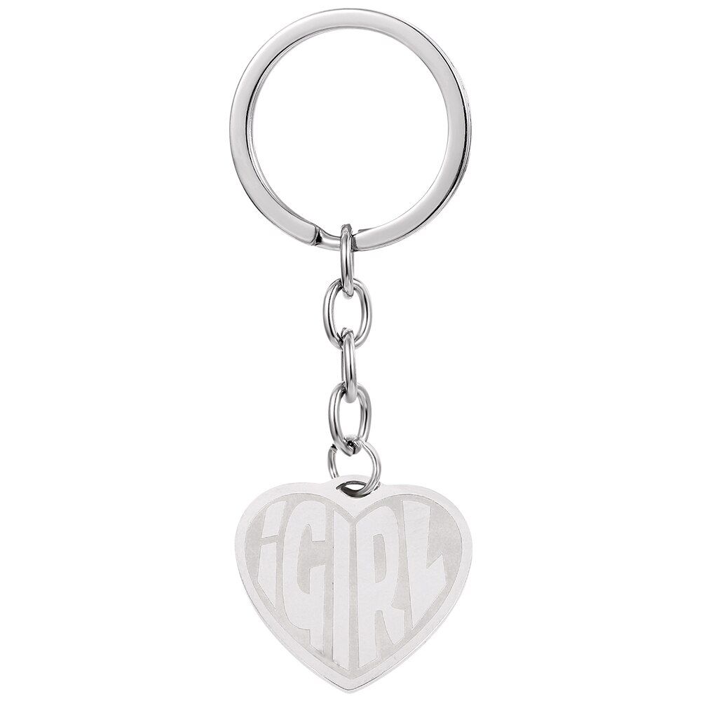IGIRL Heart Stainless Steel Necklace Heavy Duty Gothic Streetwear Chain Necklace Choker Metal Collar High Polished