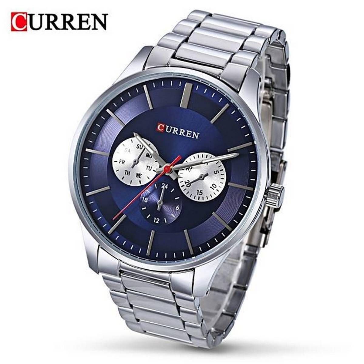 WRM205 Stainless Steel Wrist Watch for Men-Silver