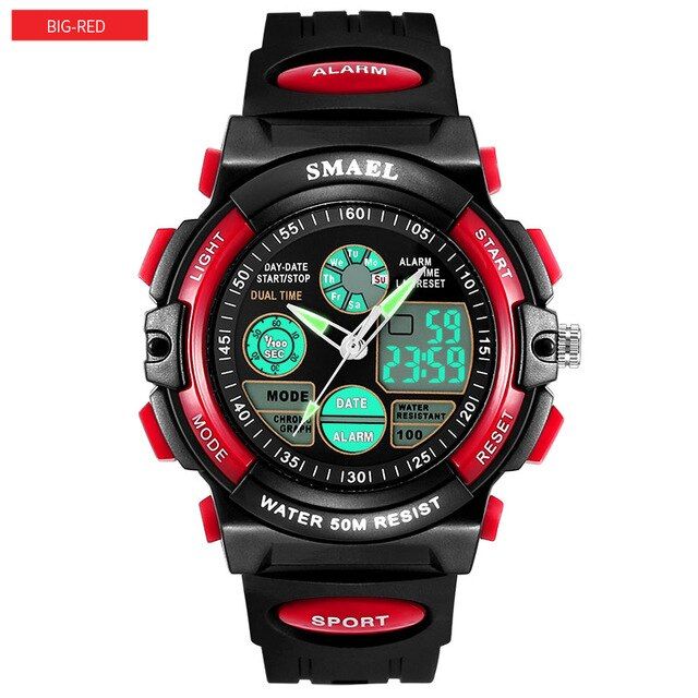 AEL LED Display Digital Children Watch 50M Waterproof Kids Sports Watches Multifunction Quartz Boys/Girls Students Wristwatch