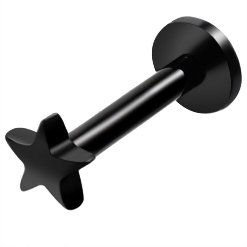 1pc 16G Steel Labret Ring Rose Star Shape Lip Rings Cartilage Piercings Tragus Ear Sexy Body Jewelry