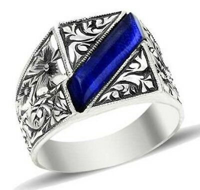 Charm Handmade Men Silver Ring