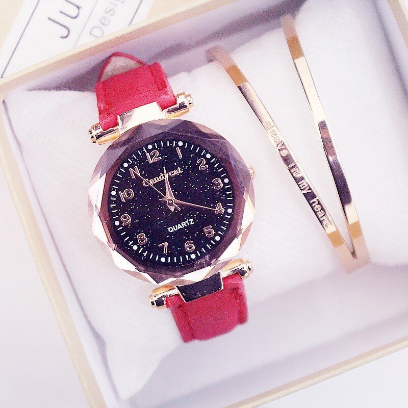 Fashion Starry Sky Watch Women Watches Casual Ladies Watches Leather Band Quartz Wristwatches Clock Relogio Feminino reloj mujer