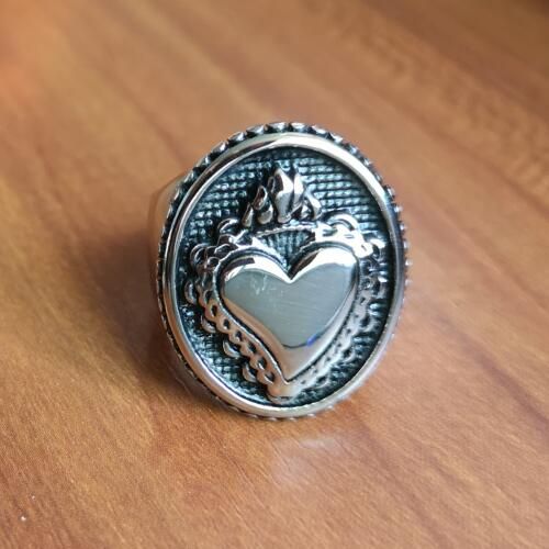 Fashion Crown Heart Ring Stainless Steel Jewelry Celtic Knot Infinity Love Heart Wedding Ring for Women Girls Lovers SWR0567A