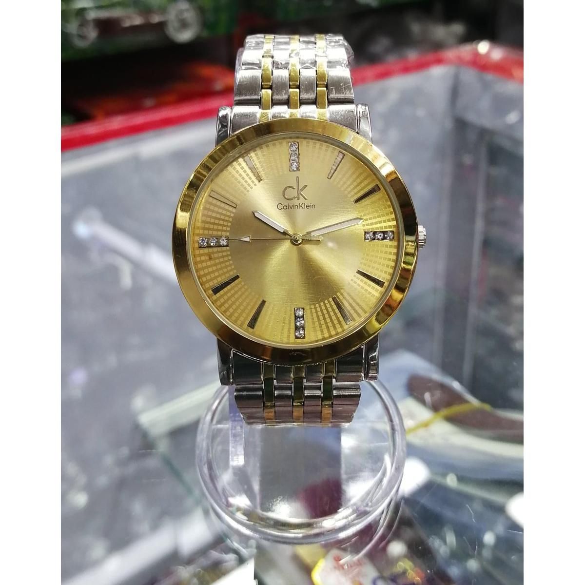 Stainless Steel Chronograph Watch for Men’s- Golden