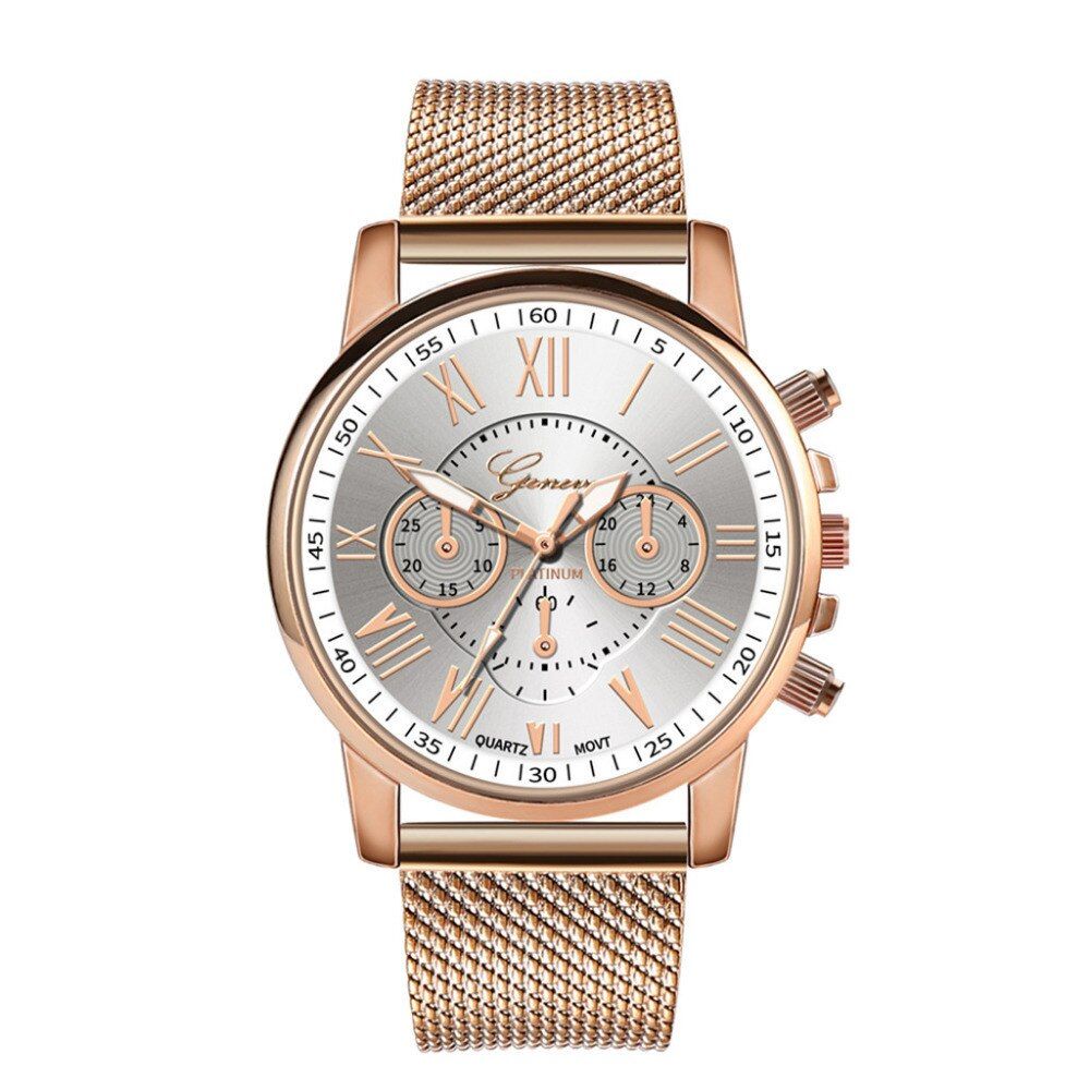 2021  Brand Fashion Casual Watches Womens Girls GENEVA Classic Quartz Wrist Watch Stainless Steel Bracelet Watches Clock