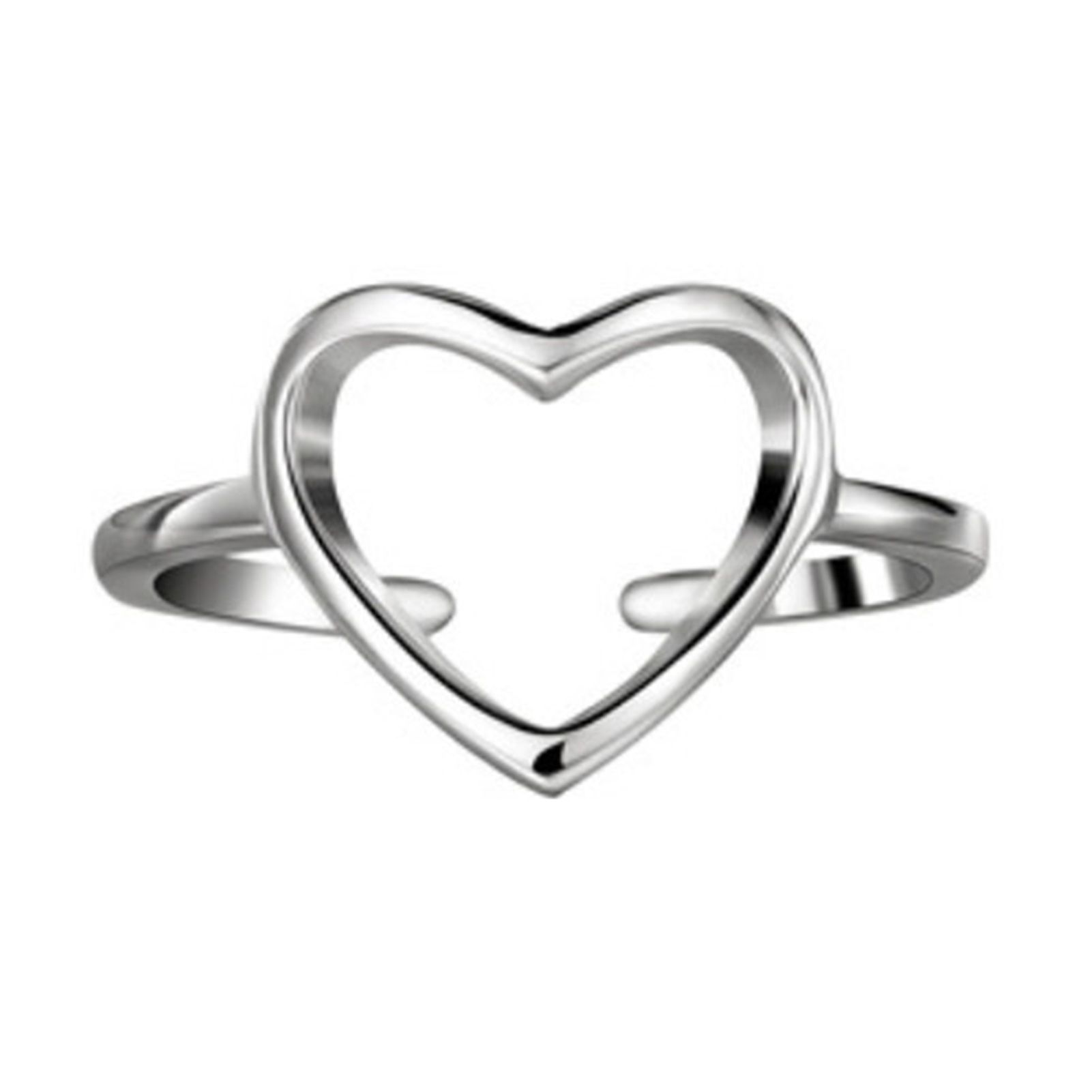 Adjusle Ring Heart Shape Women Heart Shape Open Finger Ring Jewelry