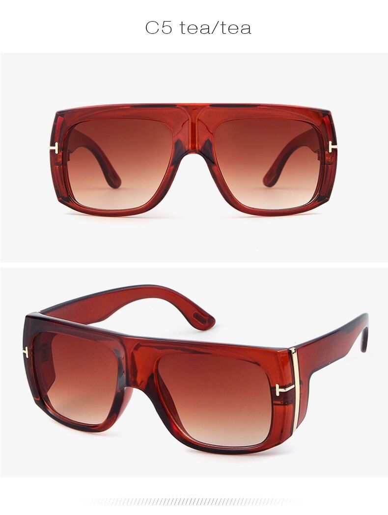 c5-tea-teasteampunk tom ford sunglasses men women 2021 oversized big rectangle sun glassesquay oculos de sol masculino