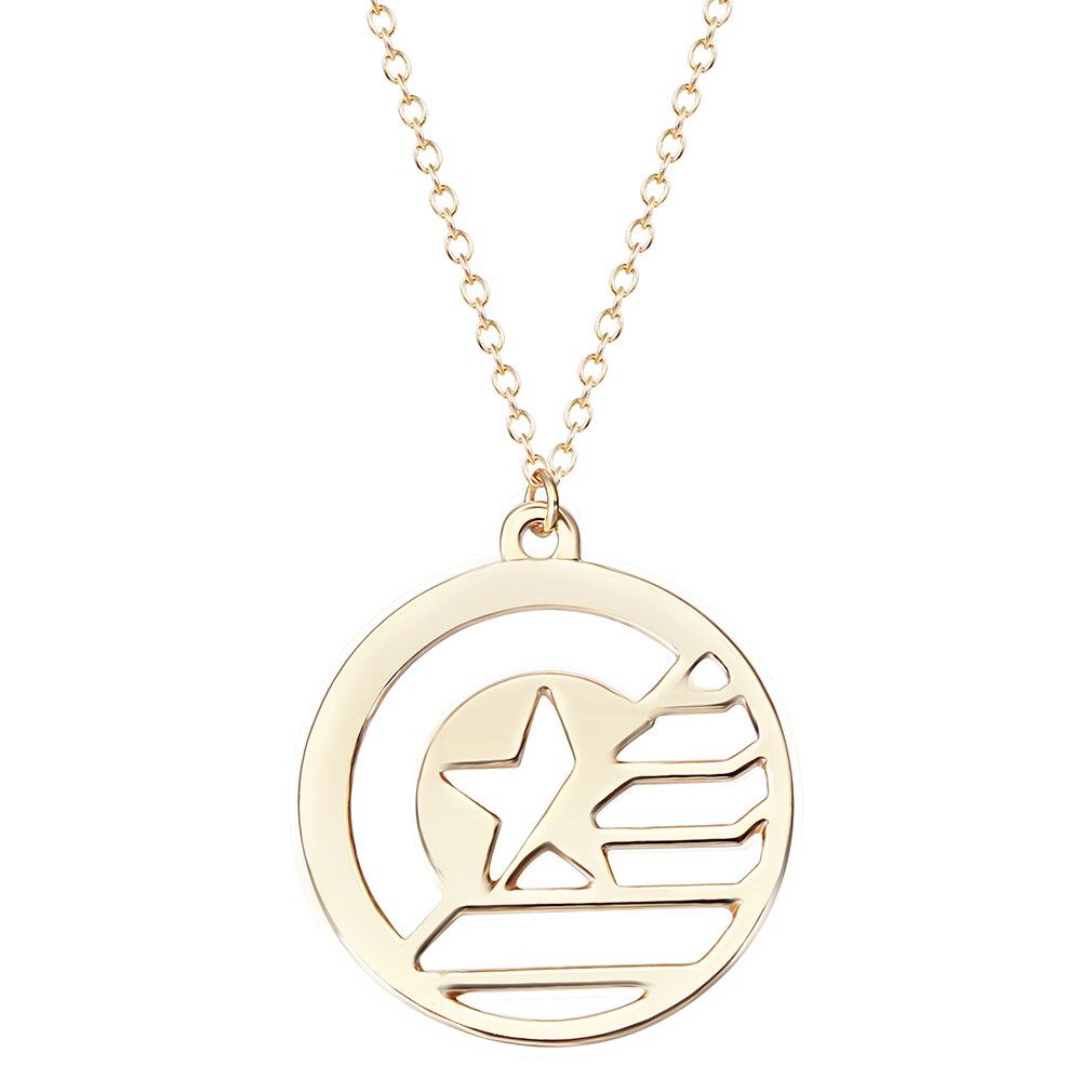Cxwind Fashion Moon Phase Circle Pendant Necklace Astrology Jewelry Charm Moon Phases Necklace For Women Dress Love Accessories