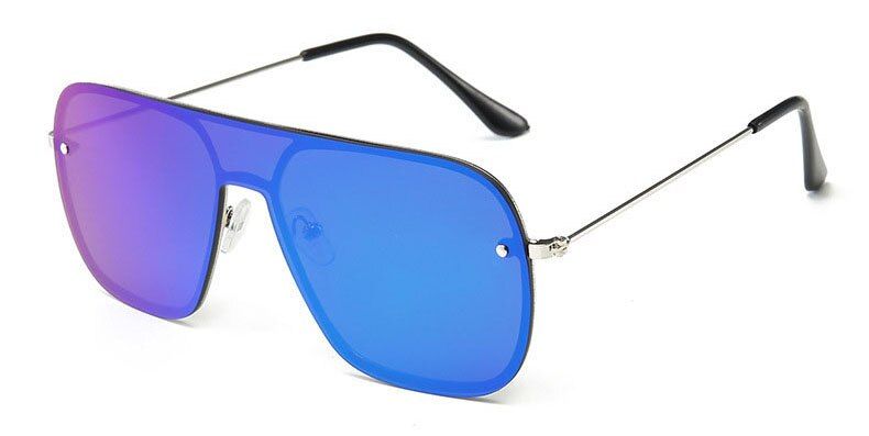 C5Samjune Square Sunglasses Men Brand Designer UV400 Sun Glasses Women Sport Color Coated Eyewear