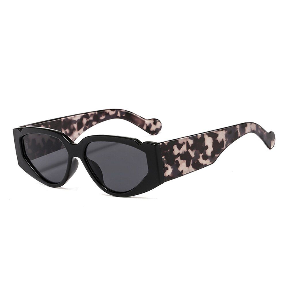 BlackGreyVintage Print Multicolor Cat Eye Sunglasses Women 2020 Fashion Brand Design Travel Gradient Sun Glasses Men Hip Hop Shades Blue