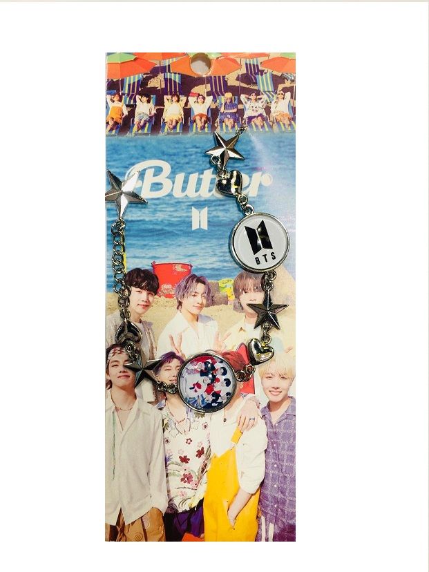 KPOP BTS Star Bangtan Group Photo Steel Bracelet
