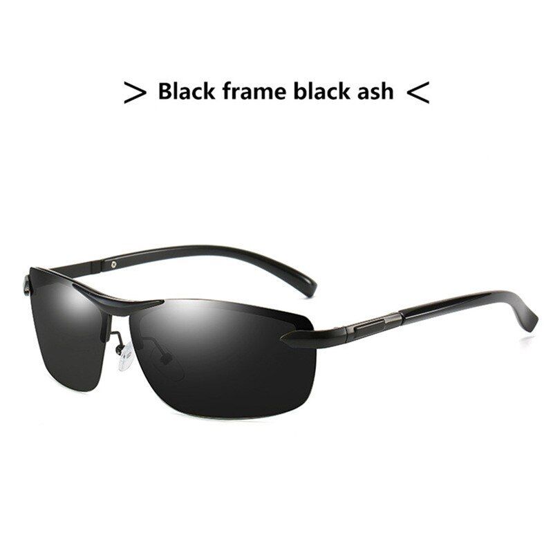 YJHH070000213TTLIFE Fashion Square Photochromic Sunglasses Men Polarized Vintage Black Driving Sun Glasses for Men Oculos De Sol Masculino