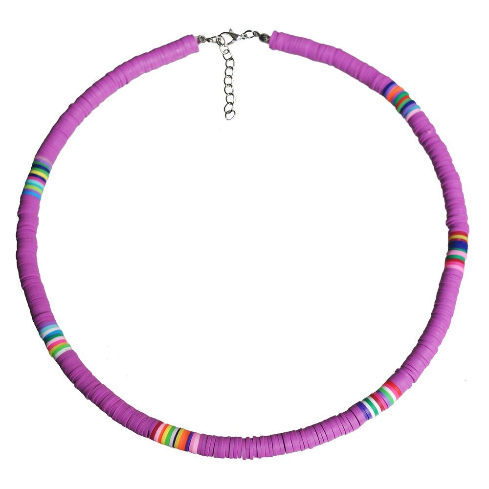 Yumfeel Fashion Choker Necklace Jewelry Handmade Polymer Clay Necklace Women Men Jewelry Gifts