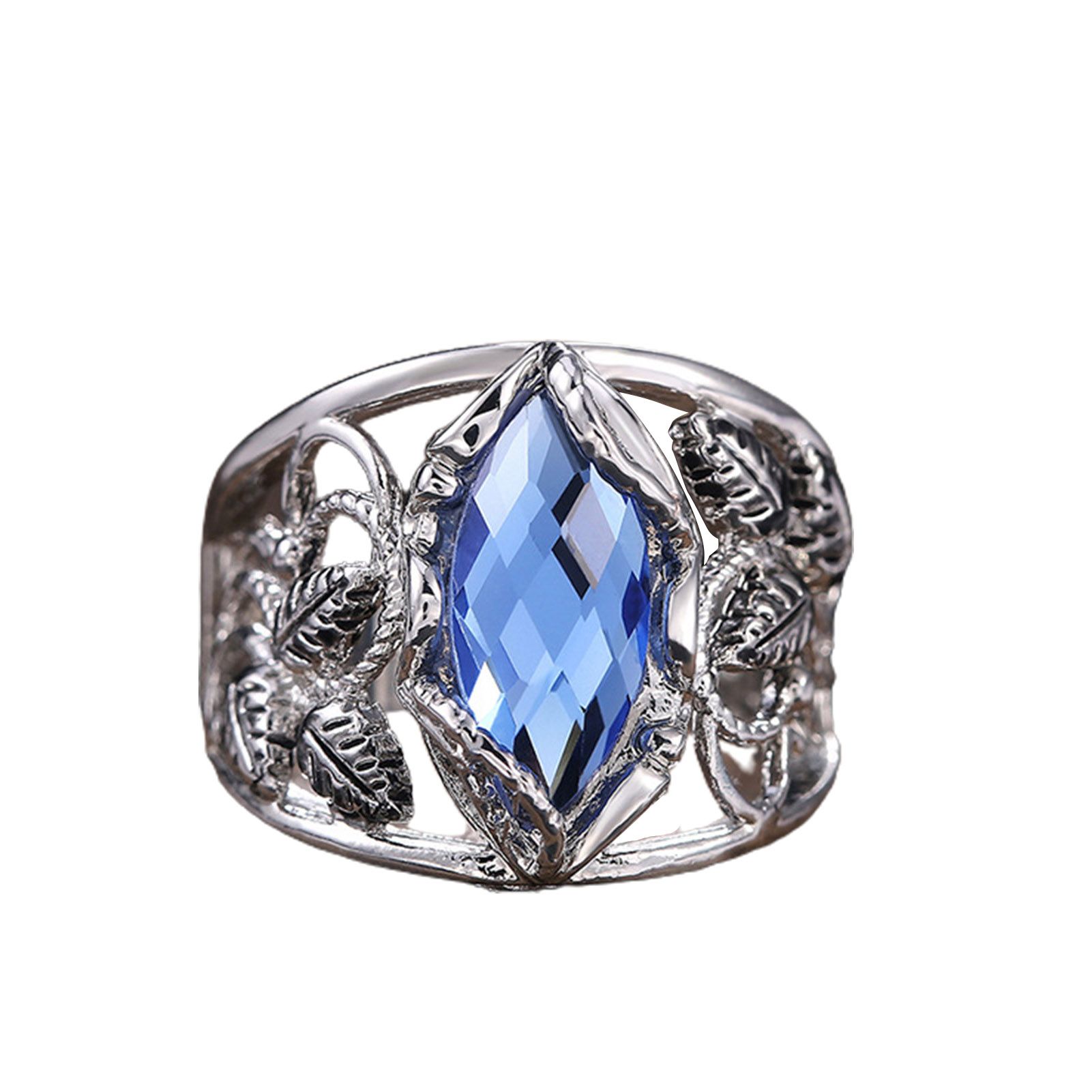 Girl Ring Exquisite Workmanship Antique Sparkling Horse Eyes Ring