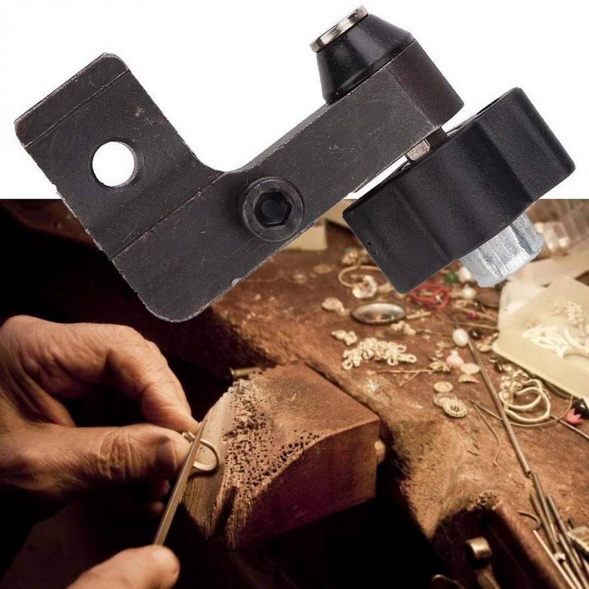 Engraving ring block, diamond ring engraving ring ring setting tool set with micro-pad making jewelry making processing tool