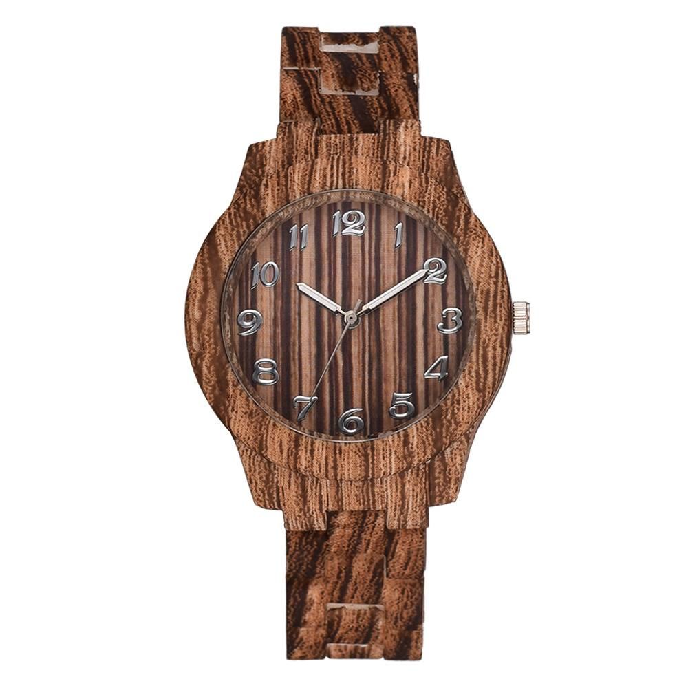 orologio donna Fashion Female Student Quartz Watch Wood Grain Retro Ladies Watch Silicone Strap Girly Watch women watches luxury
