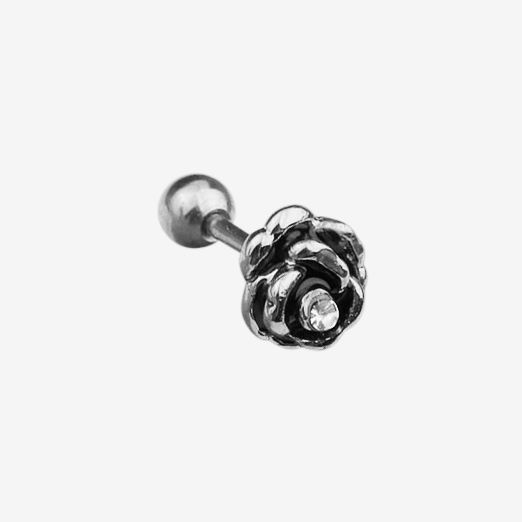 New Design Cz Curved Bar Cartilage Earring Conch Piercing Helix Stud Ear Piercing Jewelry