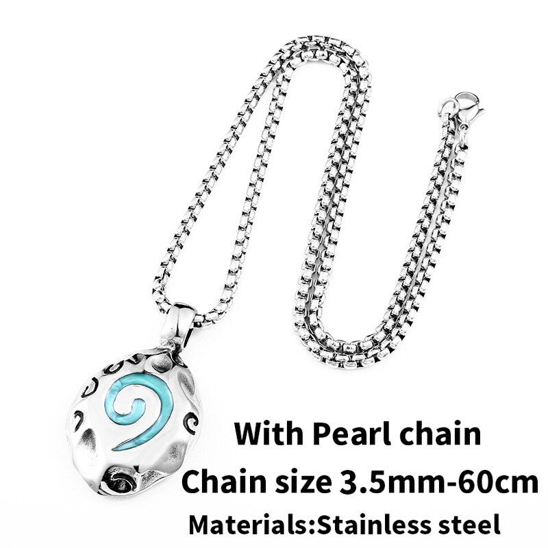 Steel soldier movie style warcraft pendant necklace unique stainless steel men jewelry for best friend as gift
