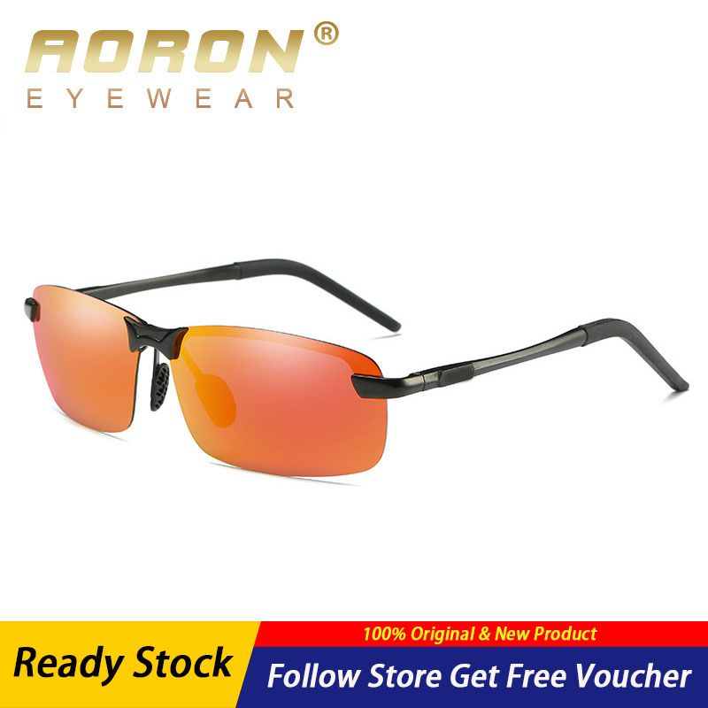 2022 AORON New Polarized Men Sunglasses Square Sunglasses Fashion Driving Men's Glasses