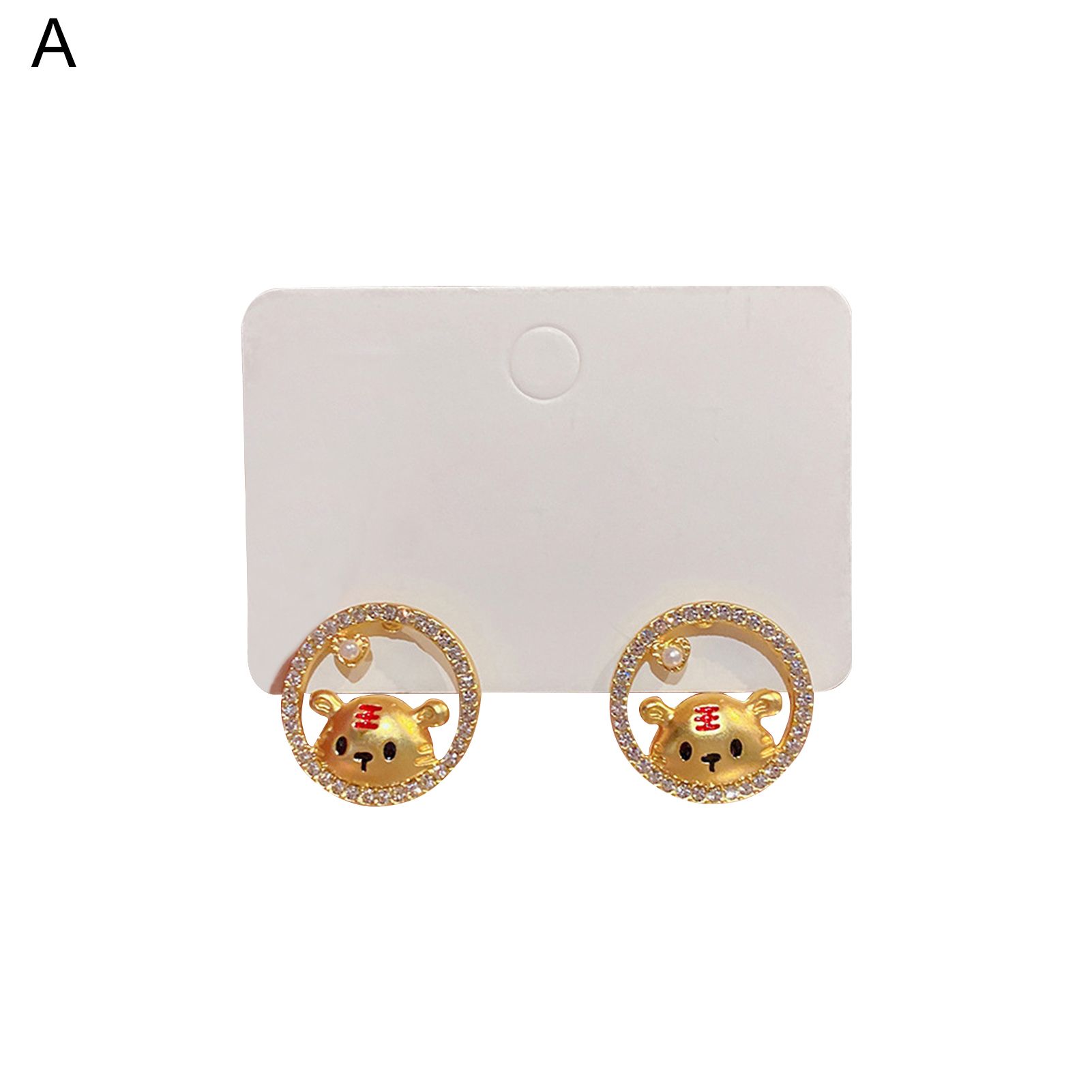 Ear Studs Chinese Style Fashion Appearance Sparkling Ear Studs