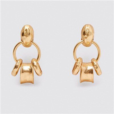 2020 ZA Flower Pineapple Drop Earrings for Metal Shiny Earrings Wedding Gifts Wholesale