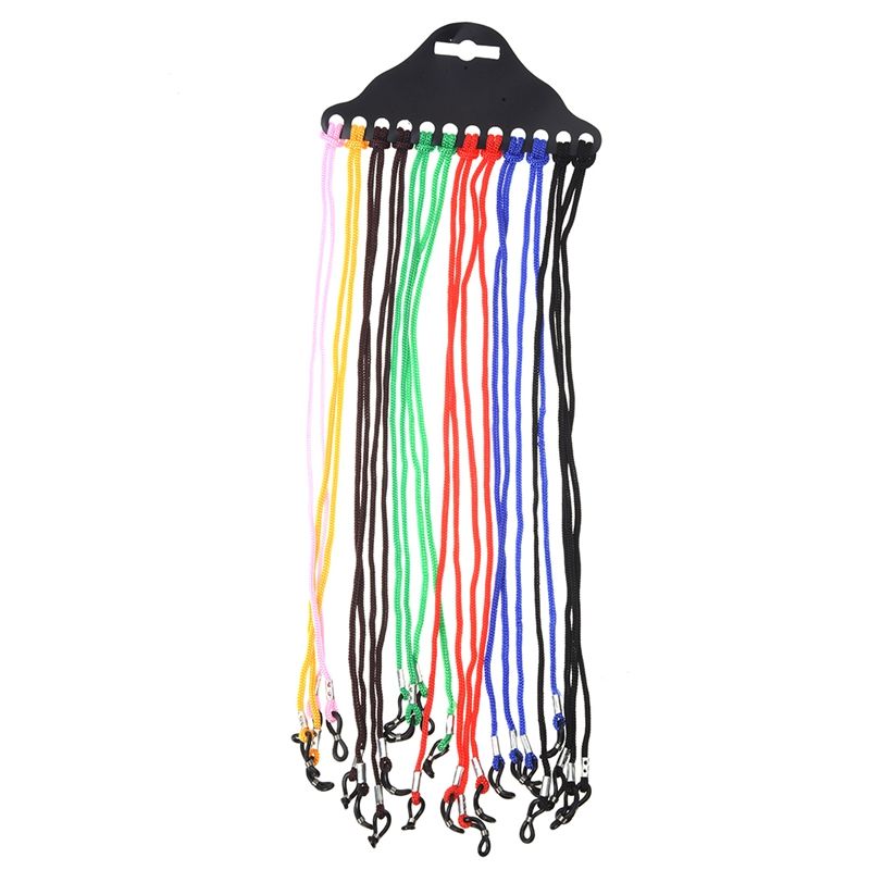 12pcs Nylon Eyeglass/Spectacle/Sunglass/Eyewear Cord Holder Neck String - Assorted Color