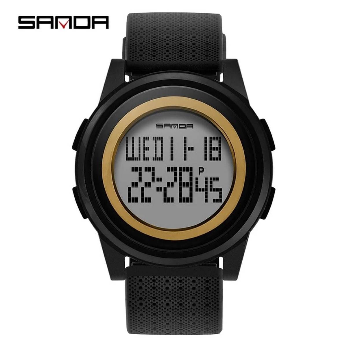 Super Slim Sanda Sport Watch Men Brand Luxury Electronic LED Digital Wrist Watches